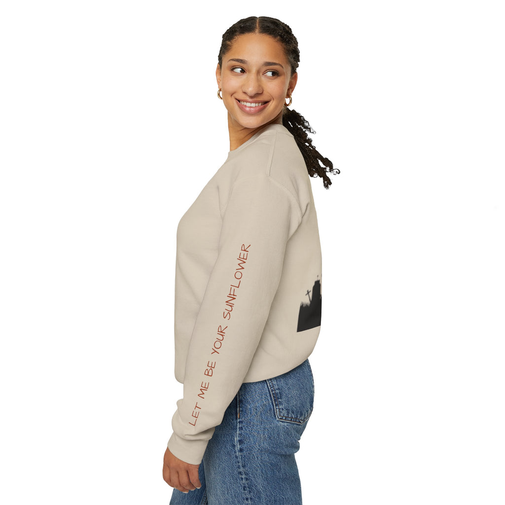 'Where Bones Rest Sunflowers Grow' Graphic Sweatshirt