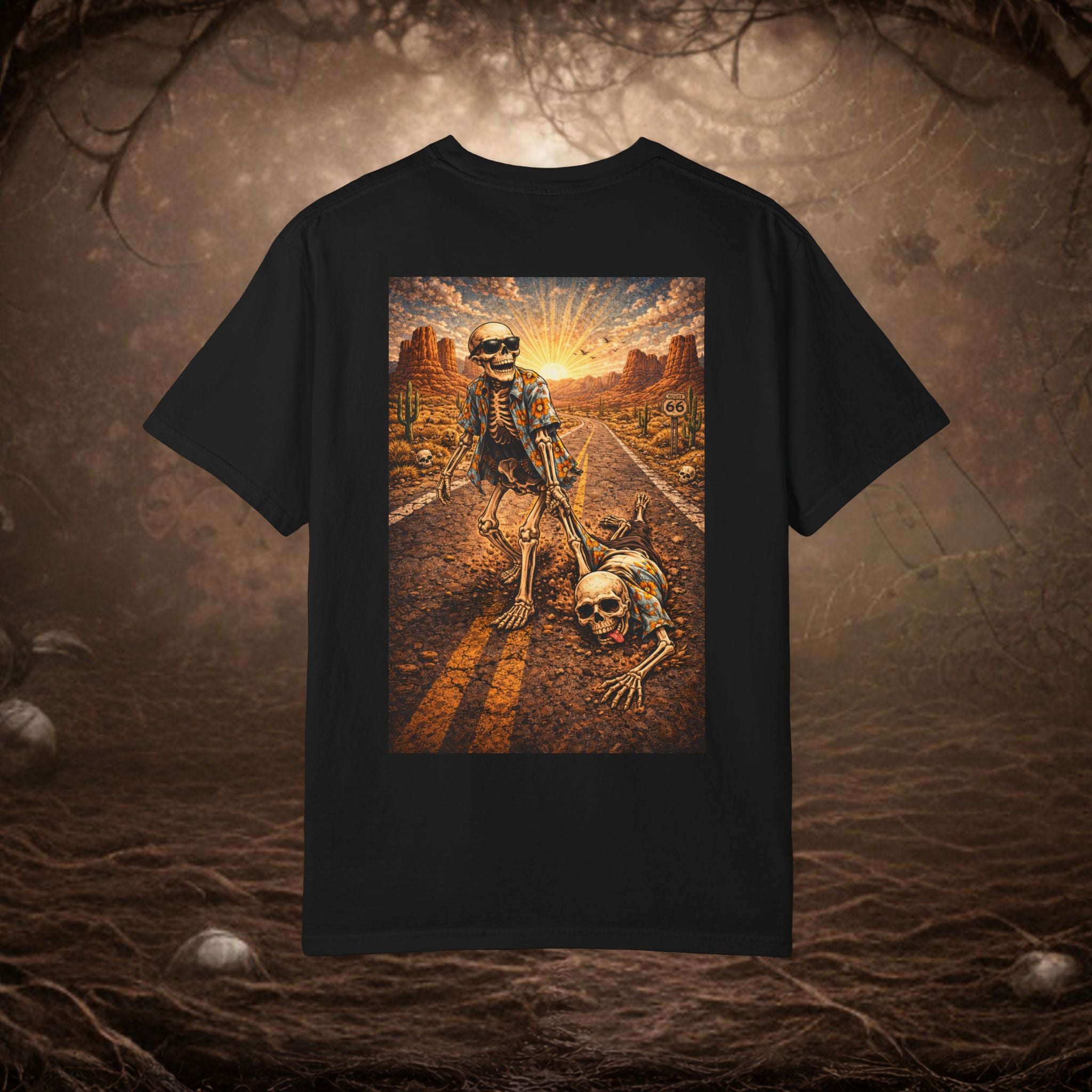 'Skeleton Road Trip' Graphic Tee