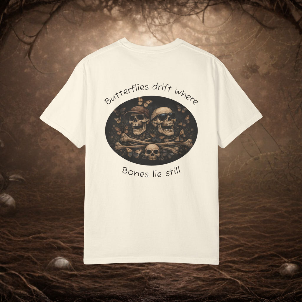 'Butterflies Drift Where Bones Lie Still' Graphic Tee