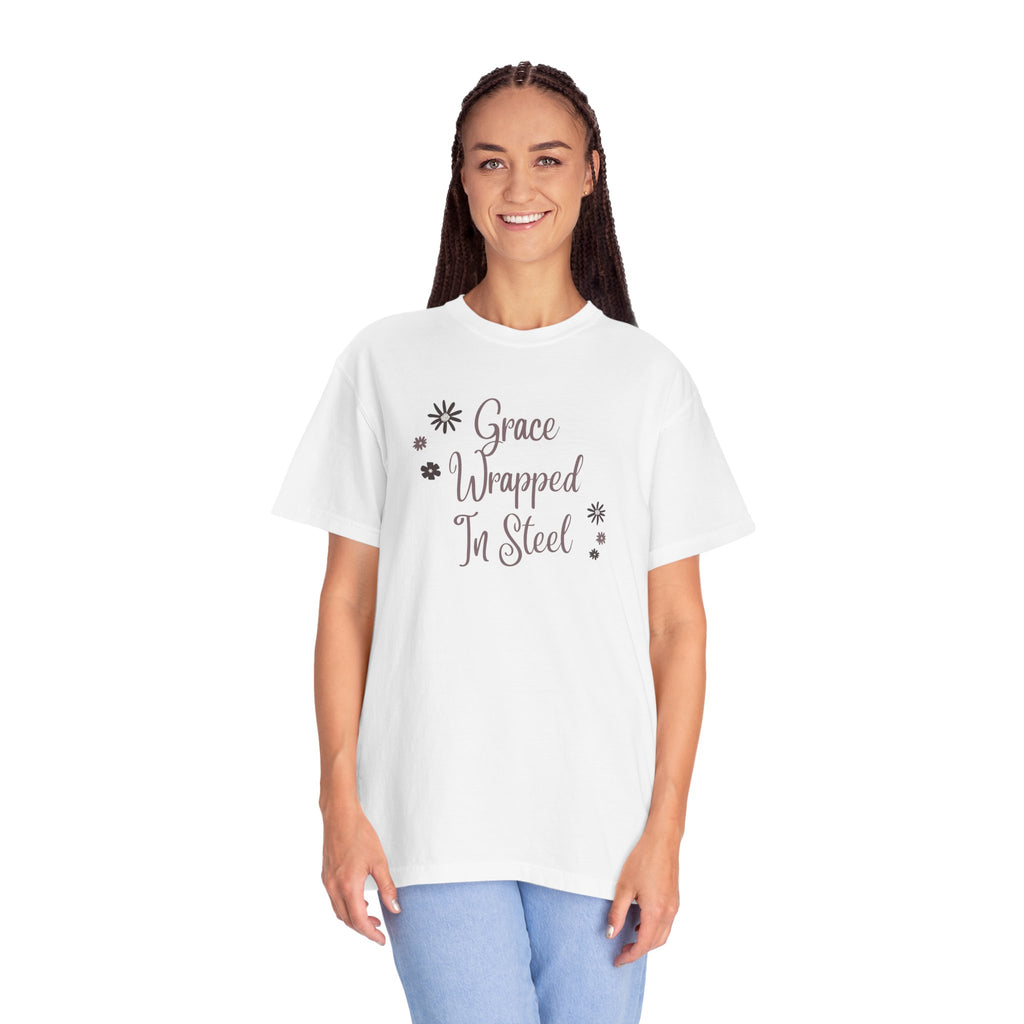 'Grace Wrapped in Steel' Graphic Tee