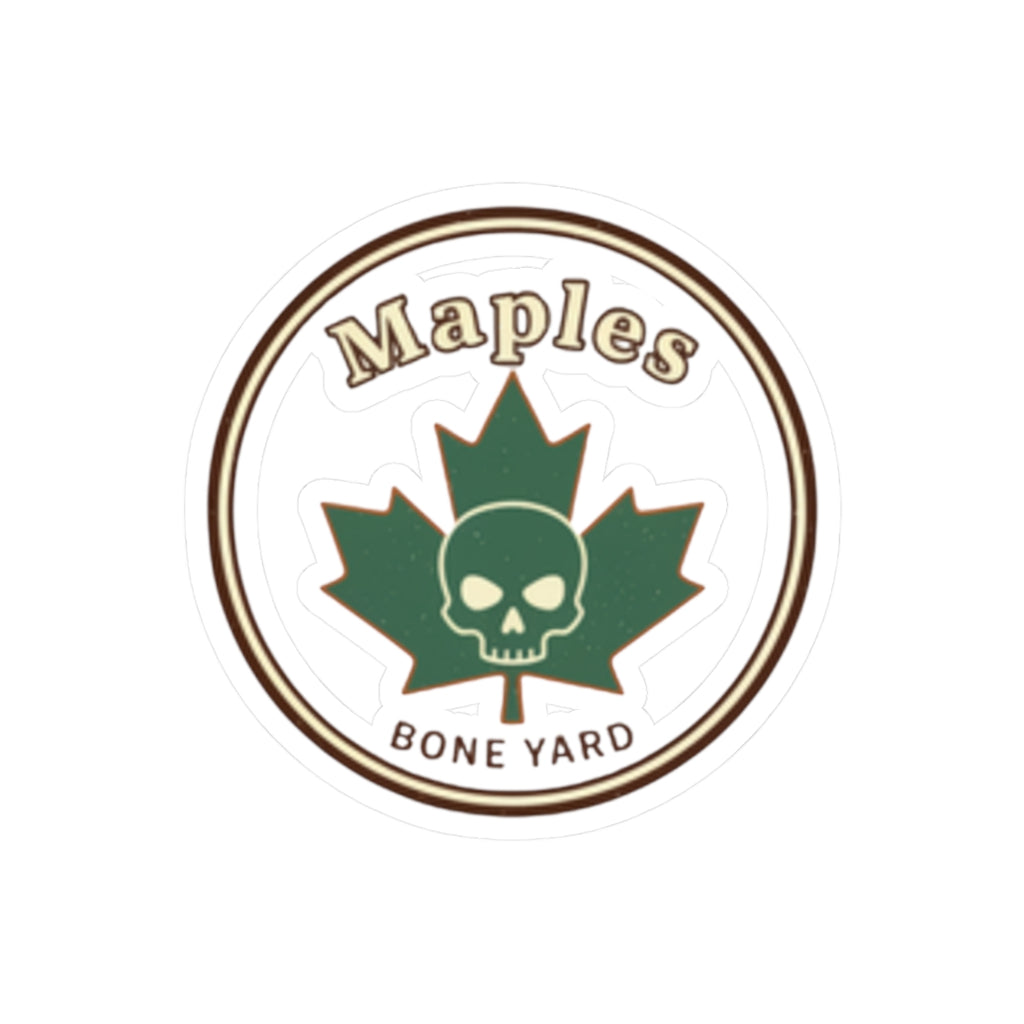 'Maples Bone Yard' Logo Sticker