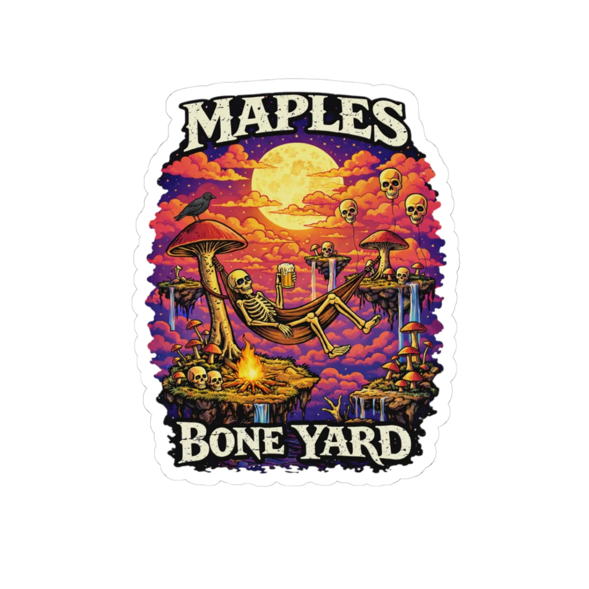 'Bone Yard Daydream' Sticker