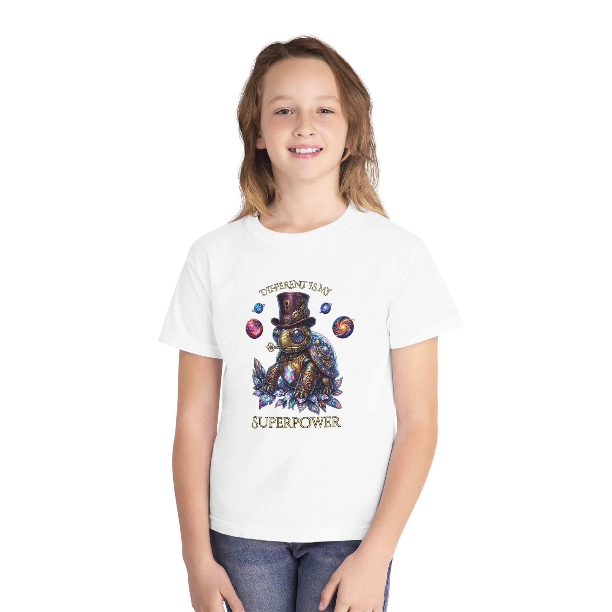 'Different Is My Superpower' Kids Graphic Tee