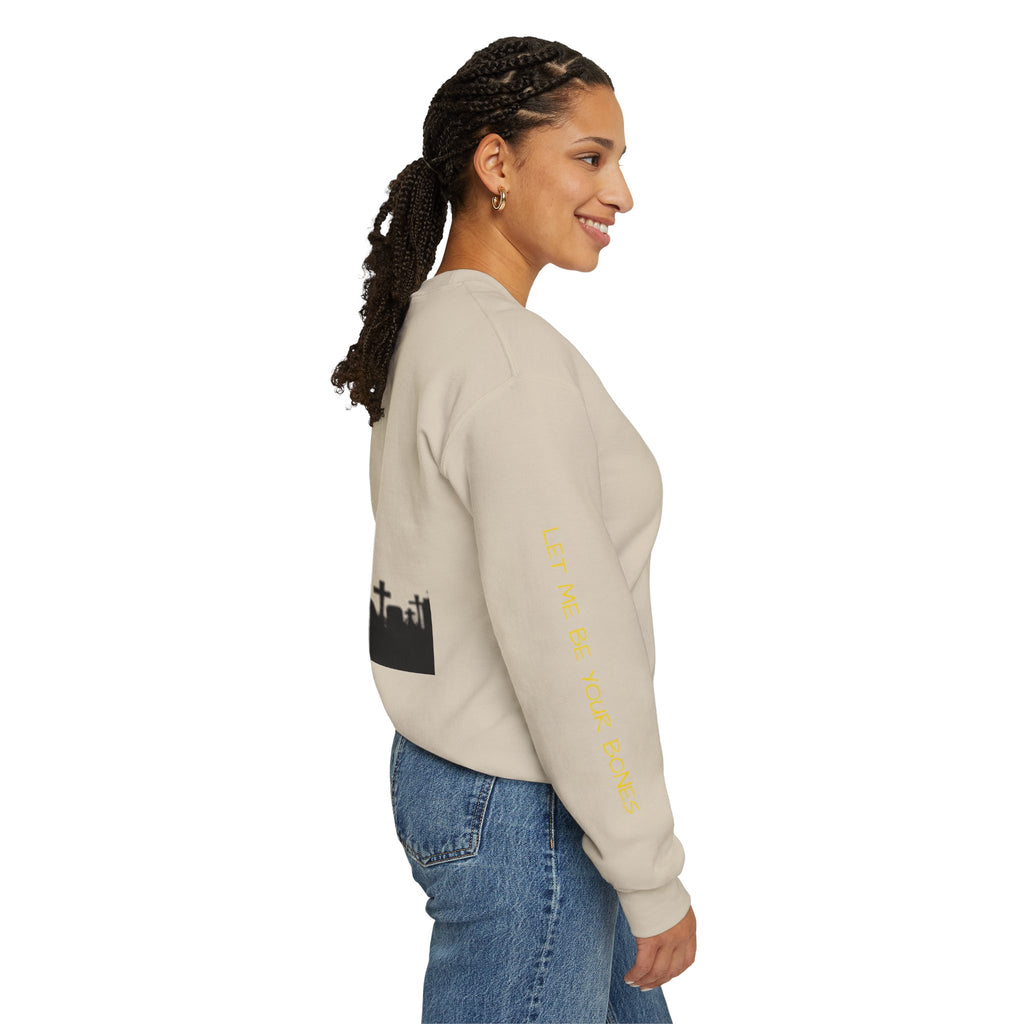 'Where Bones Rest Sunflowers Grow' Graphic Sweatshirt